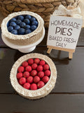 Mini blueberry and cherry pies